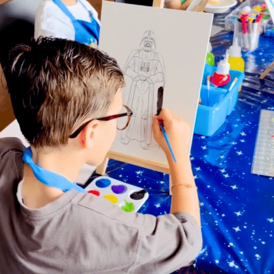 Kids painting art party entertainment sydney