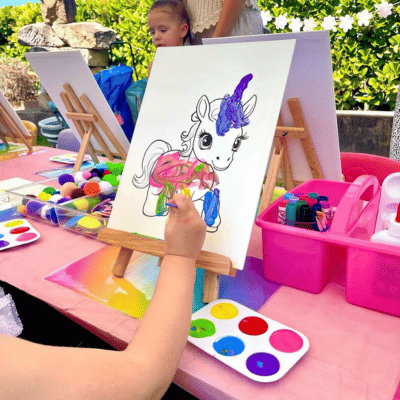 Kids painting party entertainment sydney