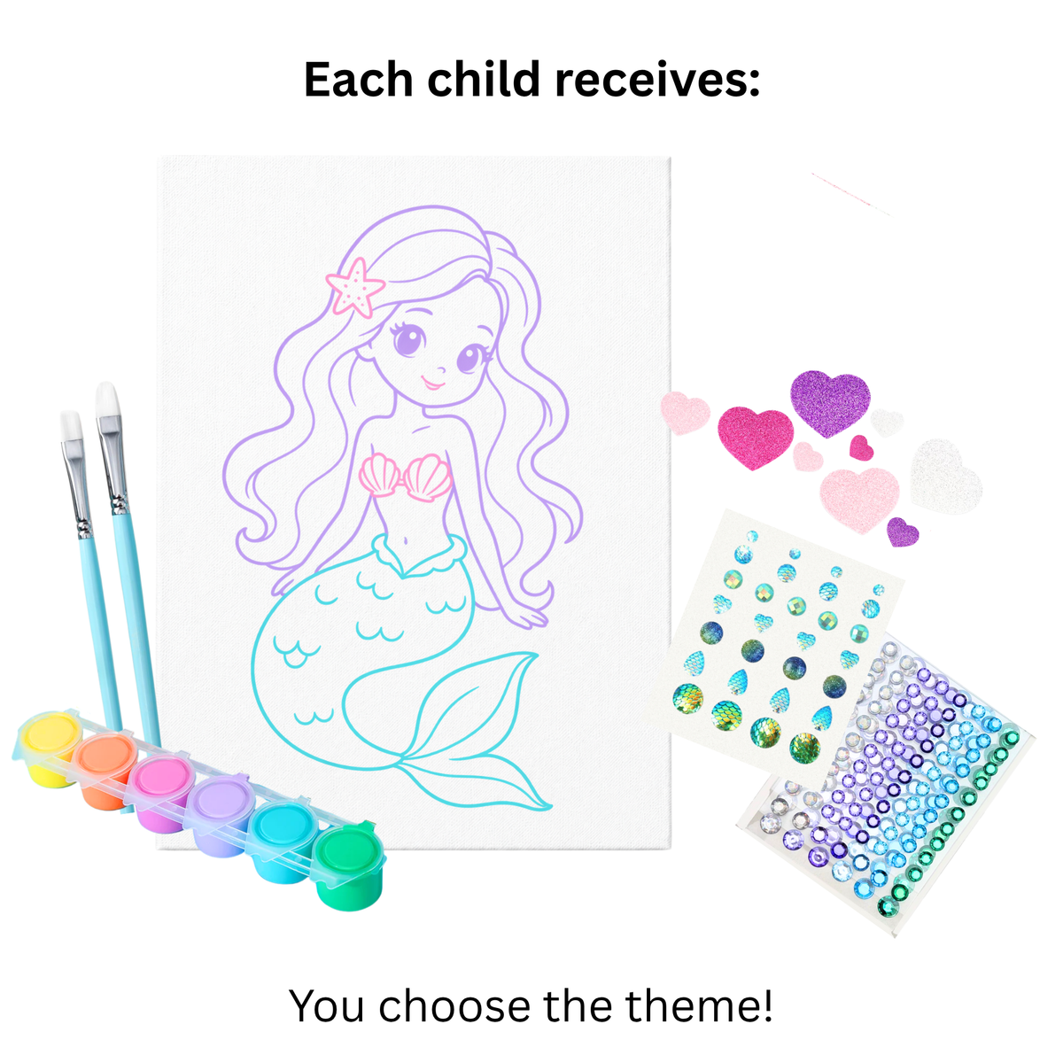 Canvas Painting Party Kits - Choose Your Theme!
