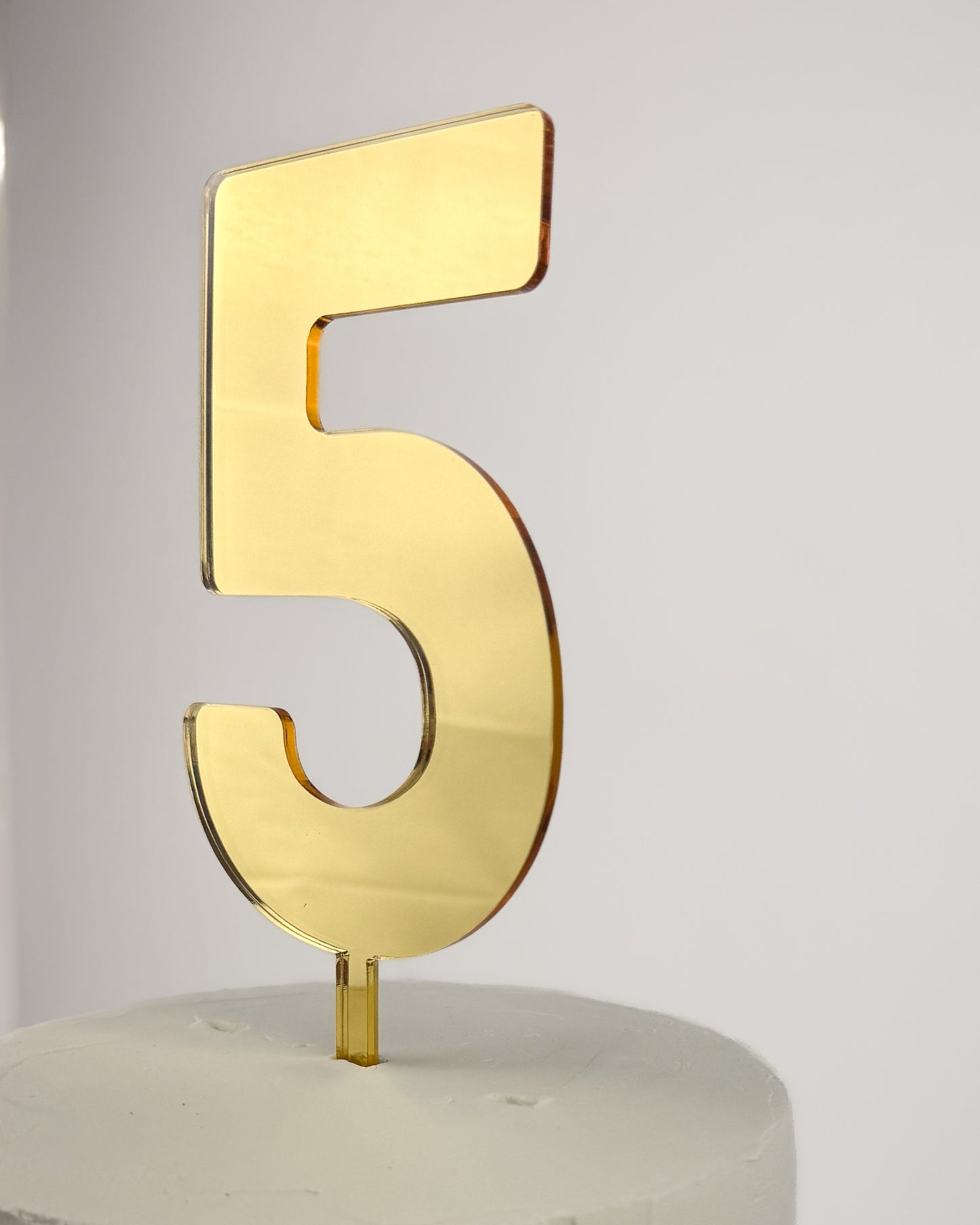 Gold Mirror Number Topper