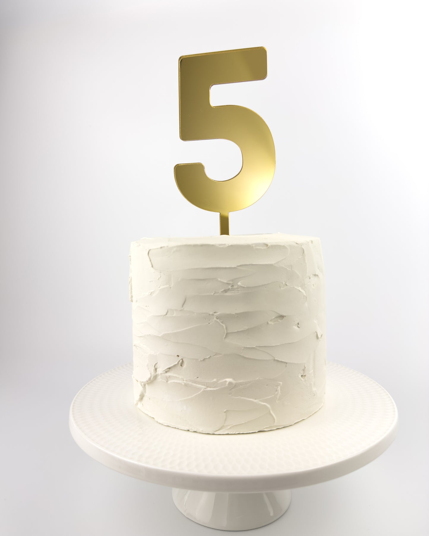 Gold Mirror Number Topper