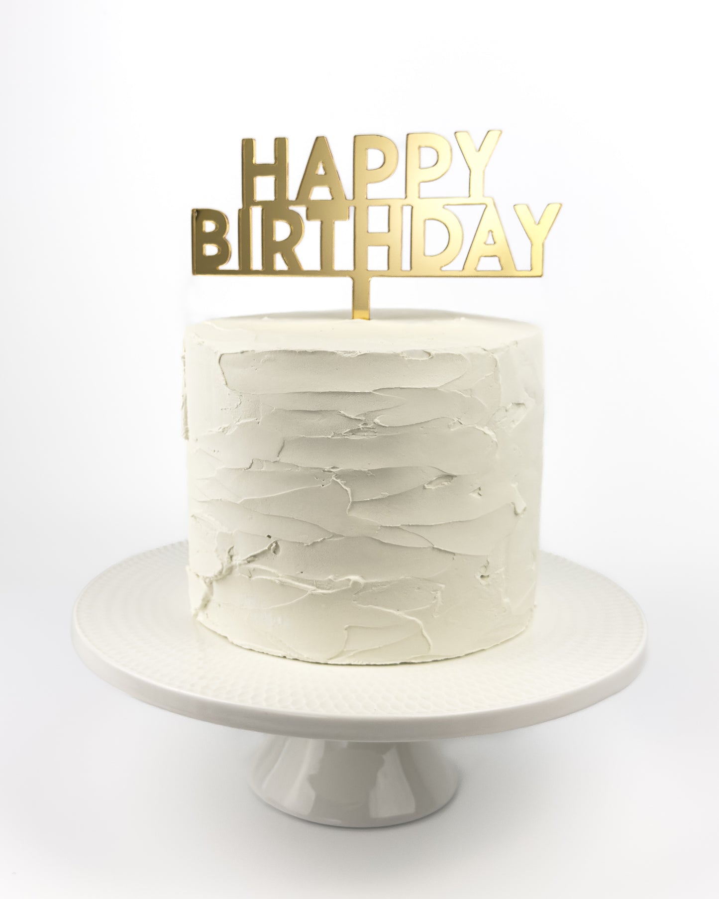 Gold Happy Birthday Topper